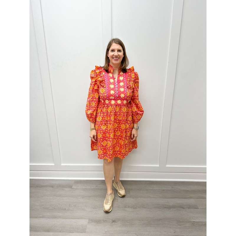 Kaya Dress – Pink Orange