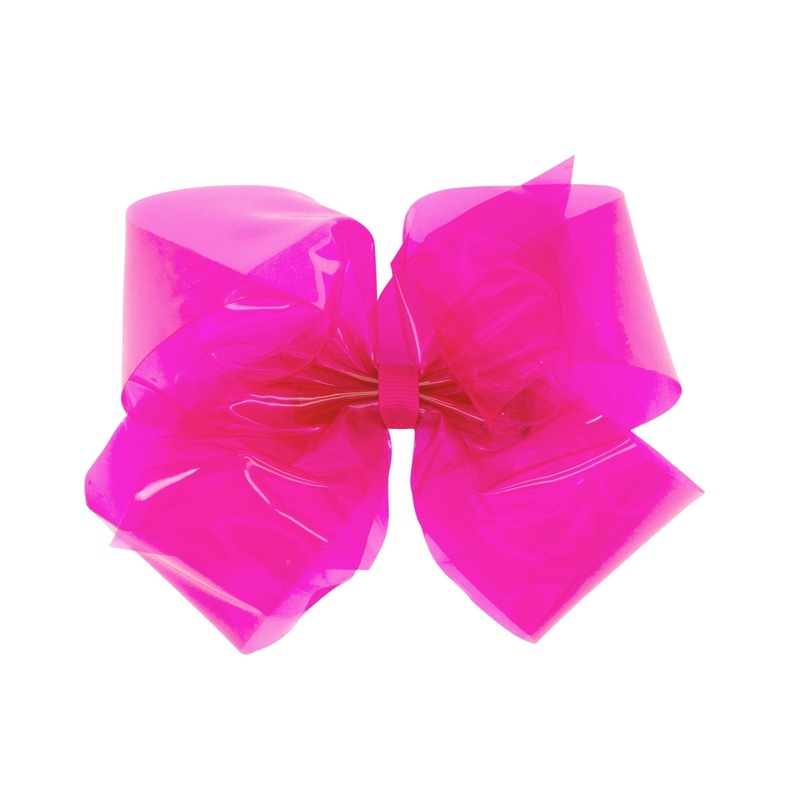 King Splish Splash Vinyl Bow – Shocking Pink