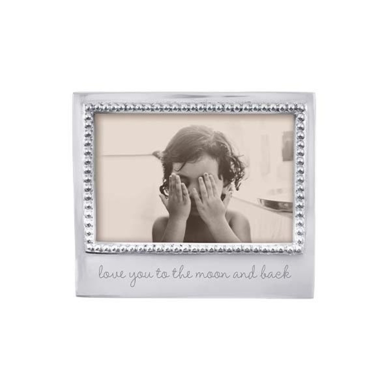 Love You to the Moon & Back Beaded 4×6 Frame