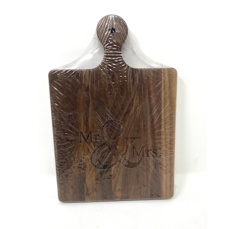 Mr. & Mrs. Walnut Wood Cheeseboard