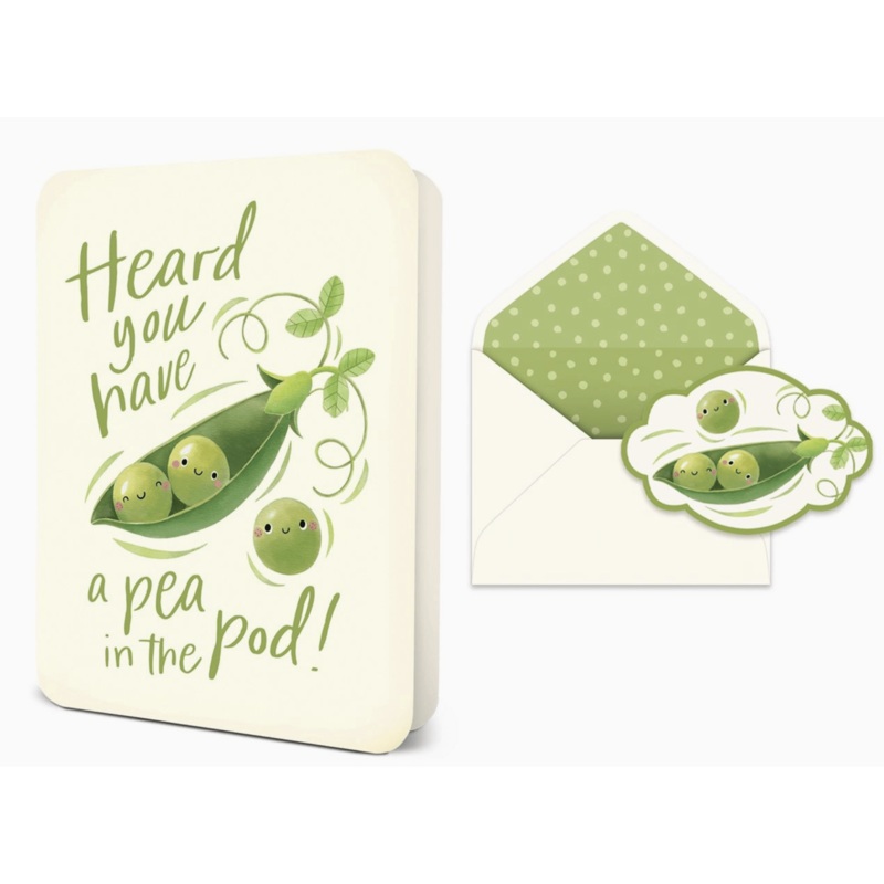 A Pea In The Pod Deluxe Greeting Card