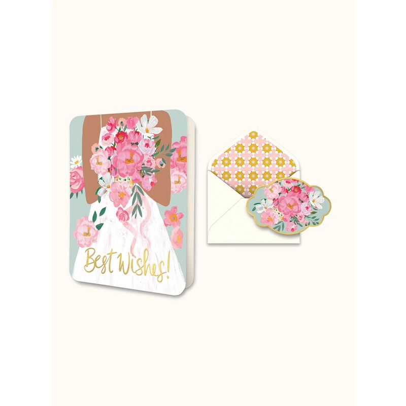 Best Wishes Bride Deluxe Greeting Card