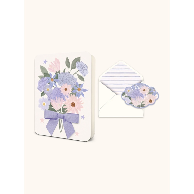 Blooms Bouquet Deluxe Greeting Card
