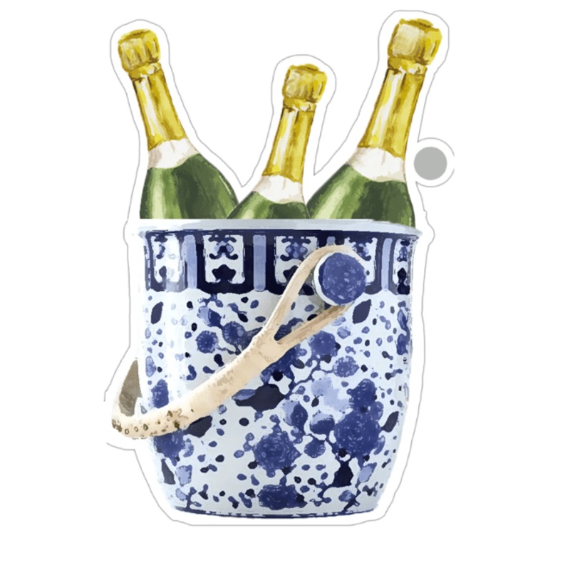 Champagne Bucket Die-Cut Gift Tag