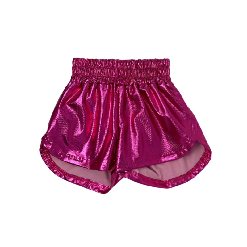 Hot Pink Metallic Shorts