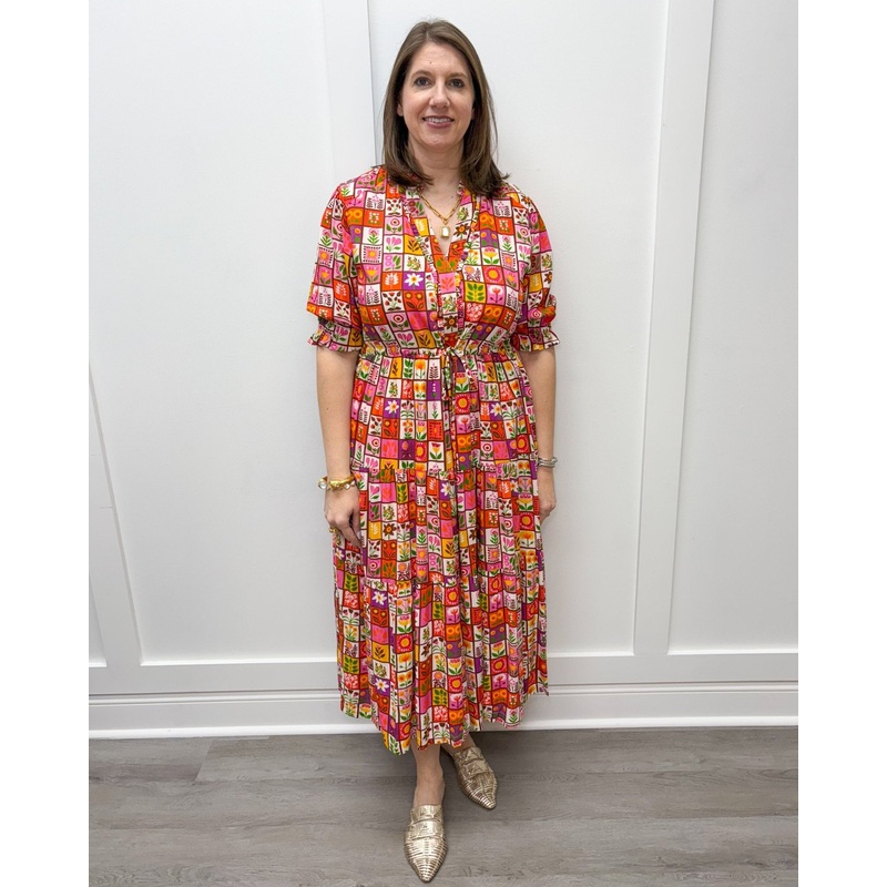 Kayley Midi – Floral Motif