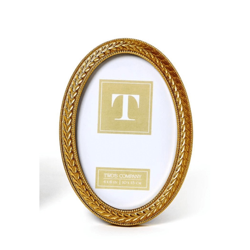 Laurel Wreath Oval Photo Frame 4×6