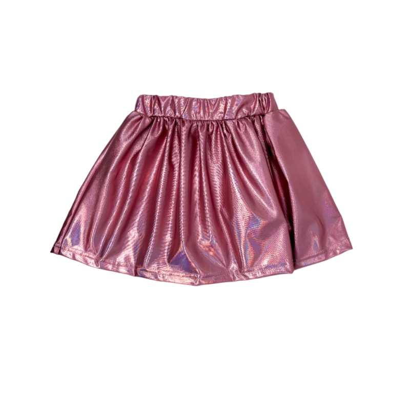 Light Pink Metallic Skort