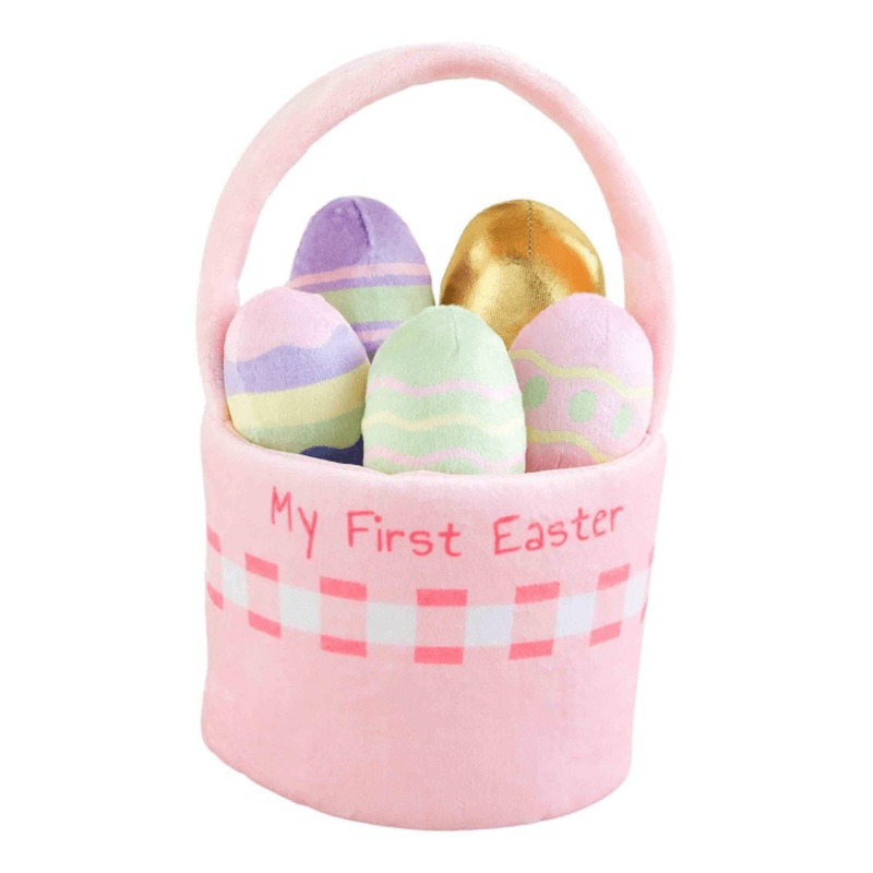 Pink My First Easter Basket Plush Set