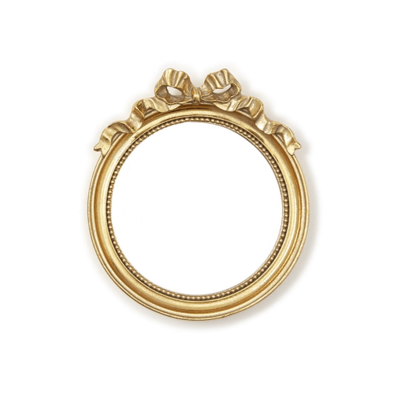 Round Mirror Trinket Tray