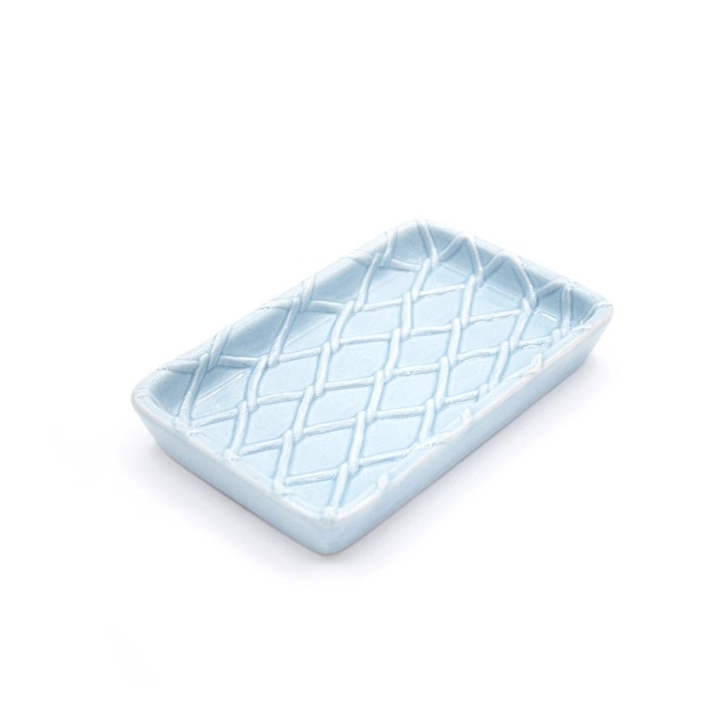 Textured Soap Dish – Lt. Blue
