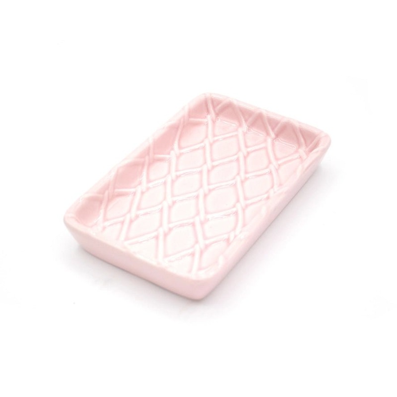 Textured Soap Dish – Pink