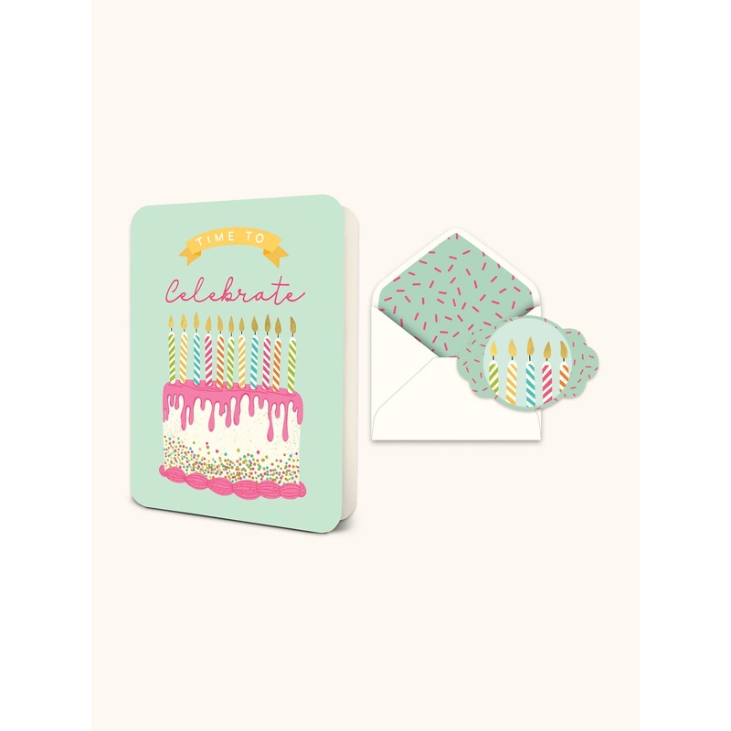 Time to Celebrate Deluxe Greeting Card