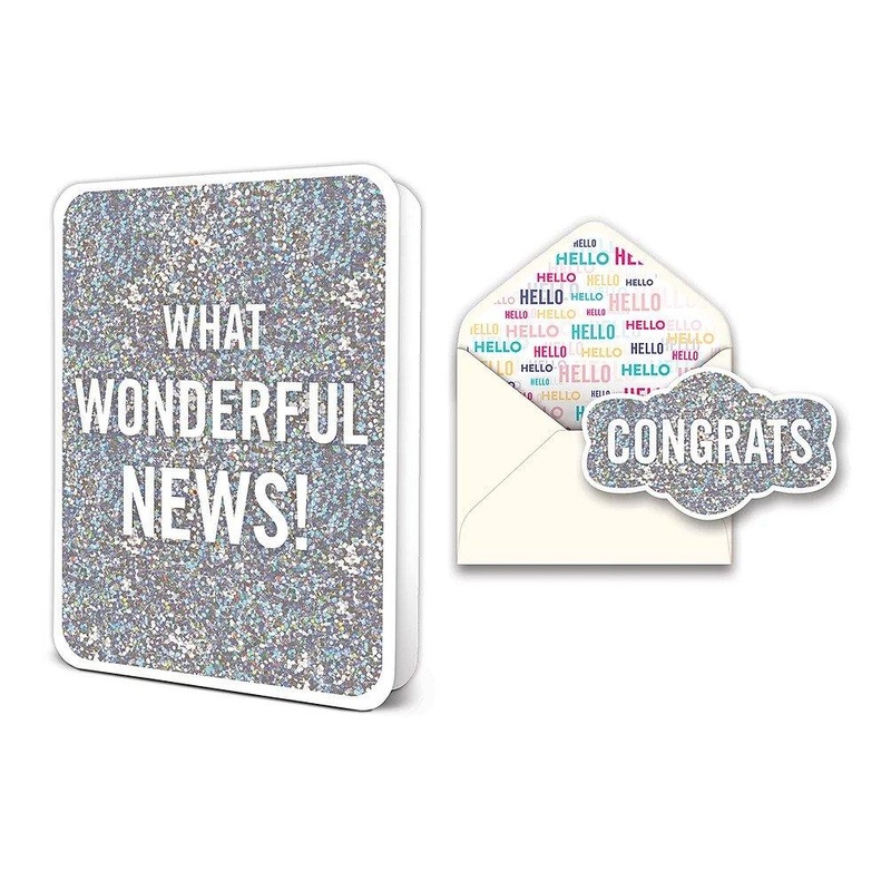 What Wonderful News! Deluxe Greeting Card