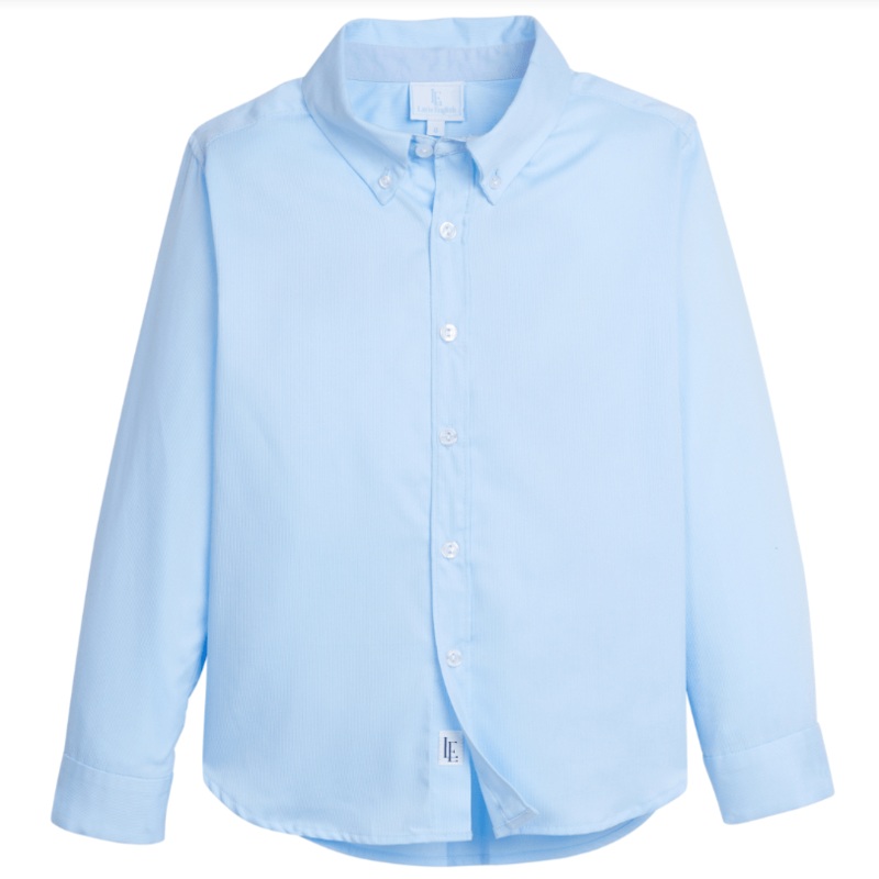 Button Down Shirt – Light Blue Pique