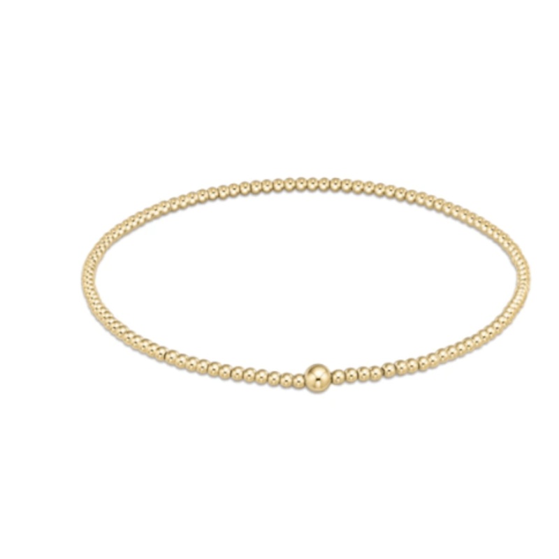 Classic Gold 2mm Bead Bangle