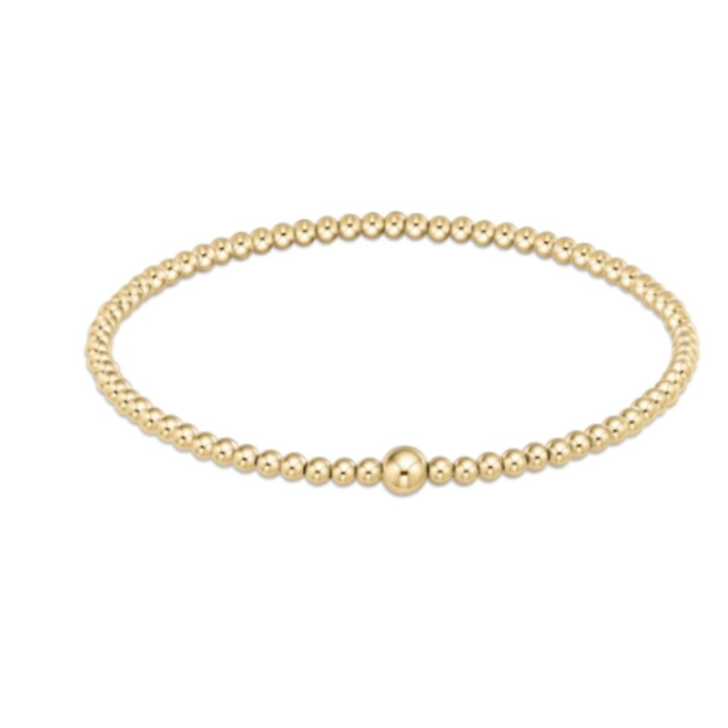 Classic Gold 3mm Bead Bangle