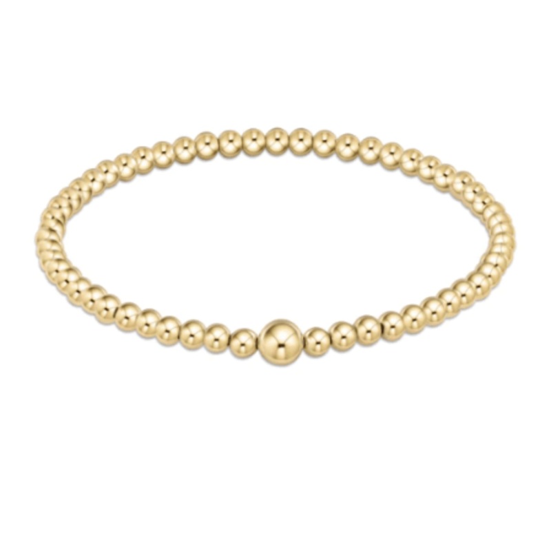 Classic Gold 4mm Bead Bangle