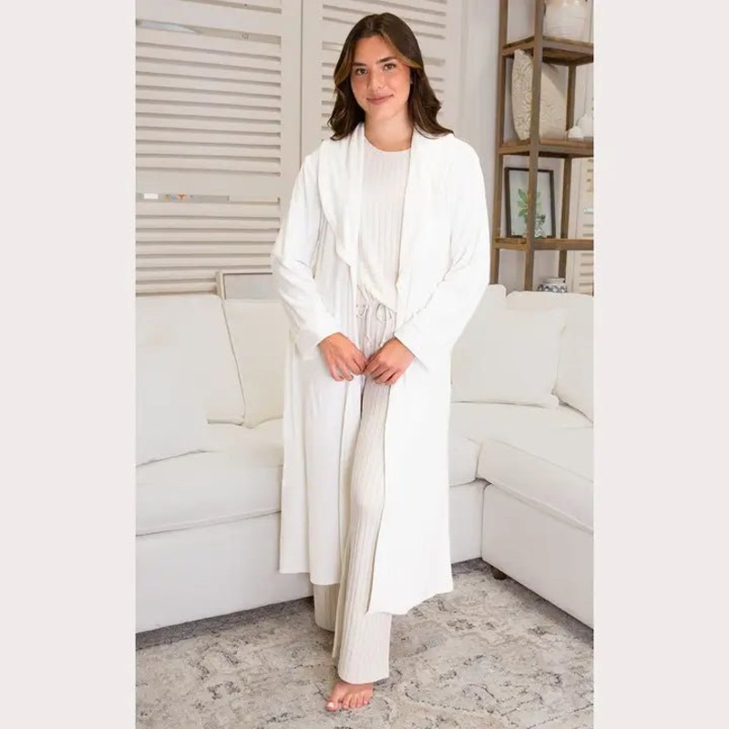 Classic Harbin Robe – Soft White