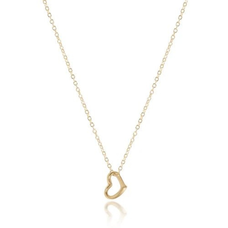 egirl 14 Necklace Gold – Love Small Gold Charm