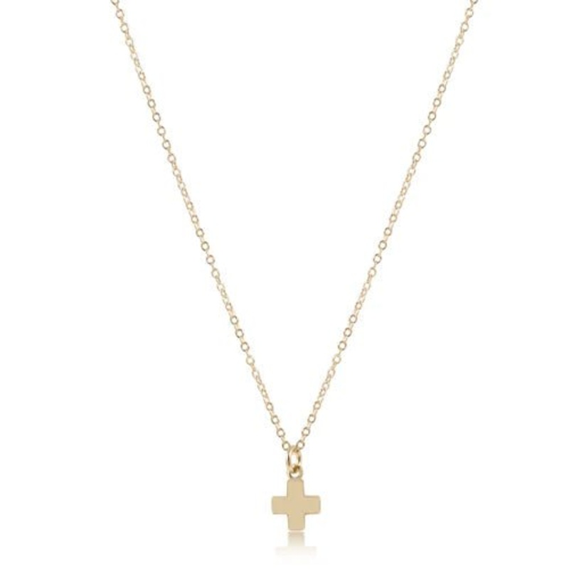 egirl 14 Necklace Gold – Signature Cross Small Gold Charm