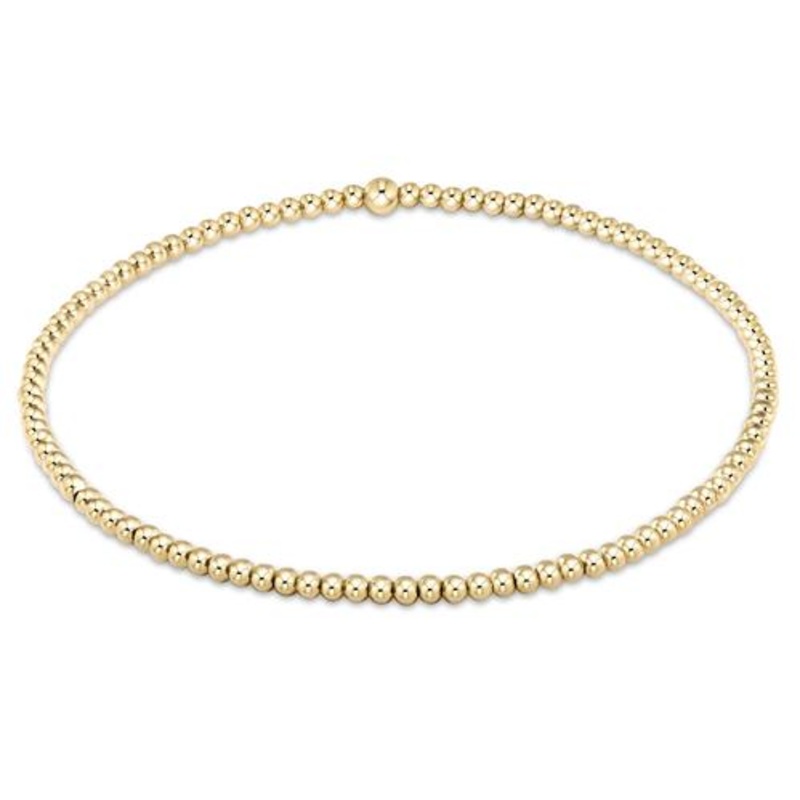 egirl Classic Gold 2mm Bead Bracelet
