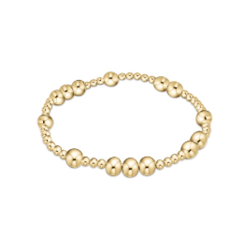Hope Unwritten 6mm Bead Bracelet – Gold