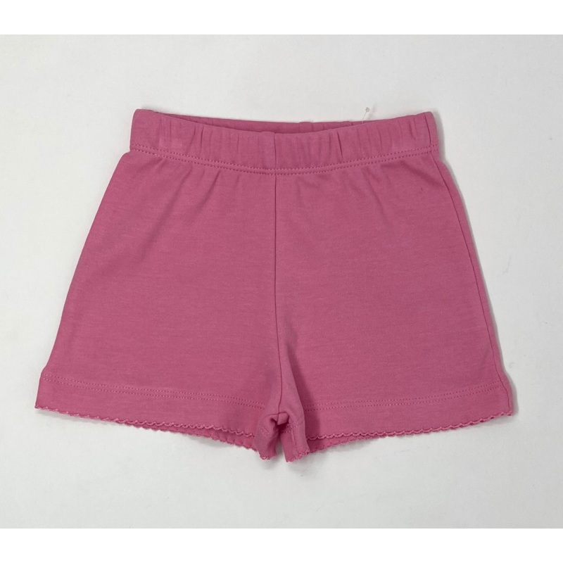 Light Bubblegum Picot Trim Shorts