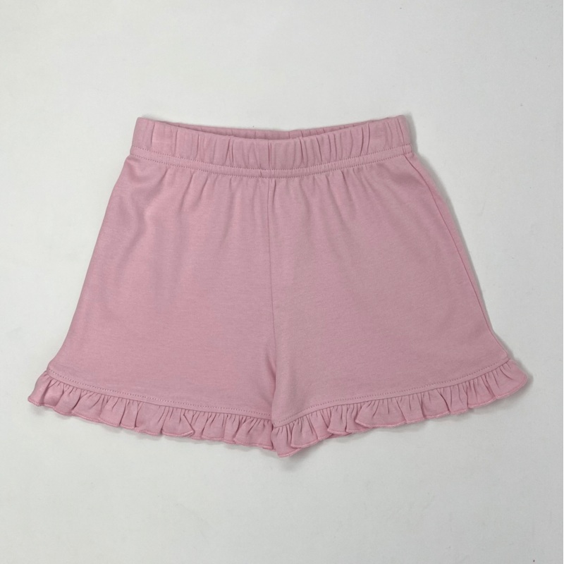 Light Pink Girl’s Ruffled Shorts