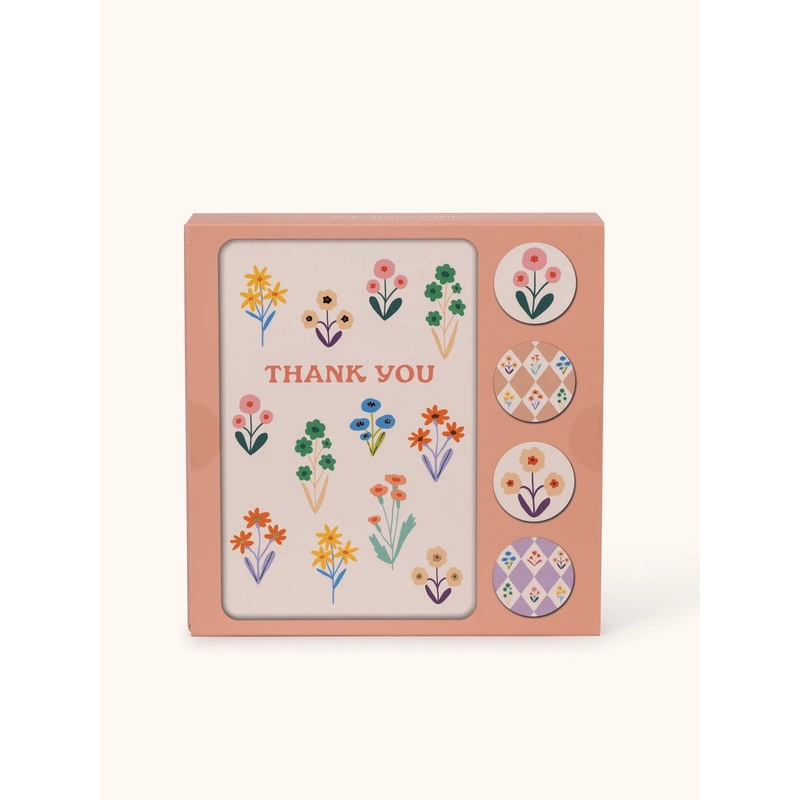 Meadow Lane Assorted Note Card Set w/ Stickers