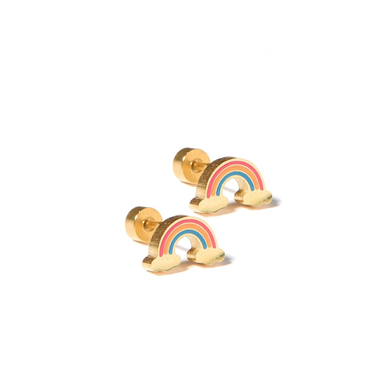 Screwback Stud Earrings – Rainbow Days