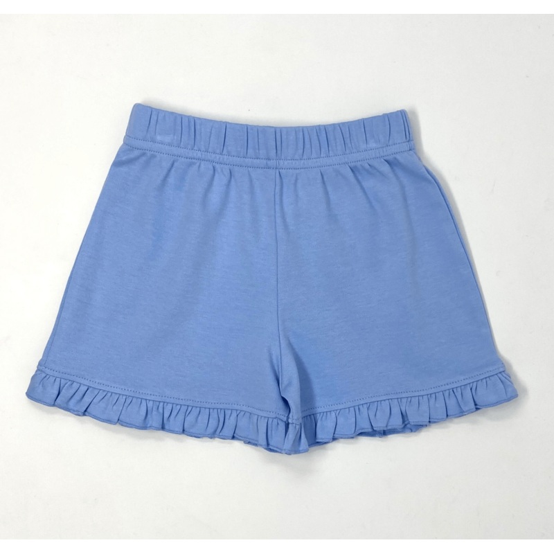 Sky Blue Girl’s Ruffled Shorts