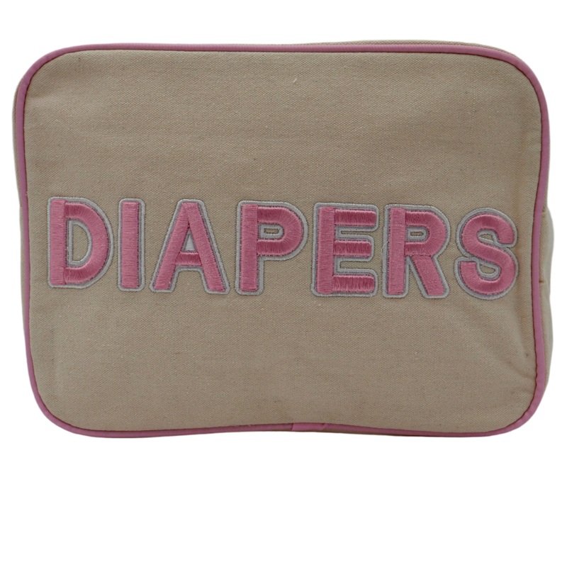 Canvas Diaper Holder-Pink