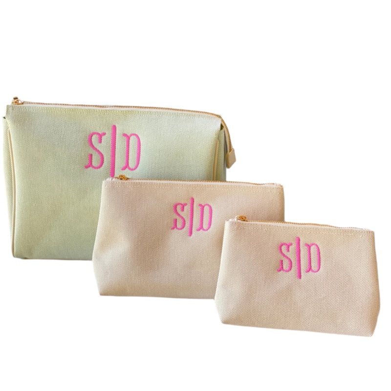 Cosmetic Bag In Linen Small