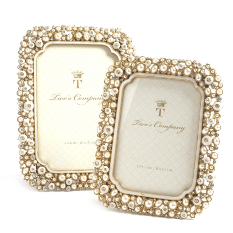 Crystal and Pearls Photo Frame