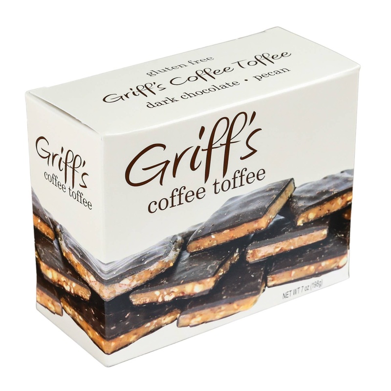 Griff’s Coffee Toffee – 7oz Dark Chocolate Toffee