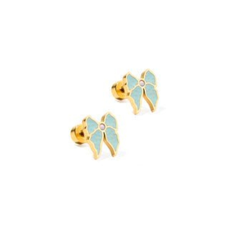 Screwback Stud Earrings -Finley Bow