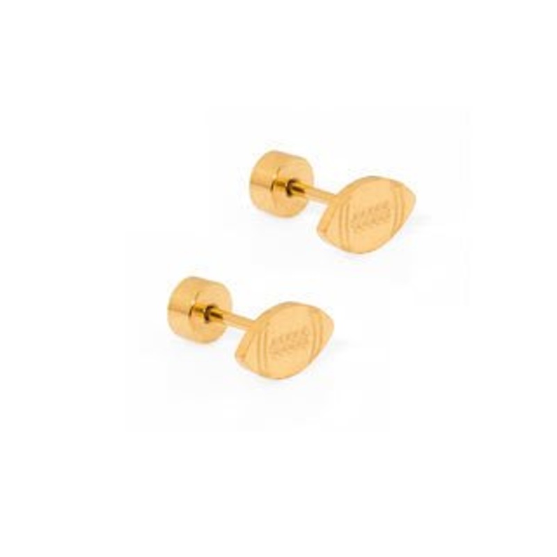 Screwback Stud Earrings – Football
