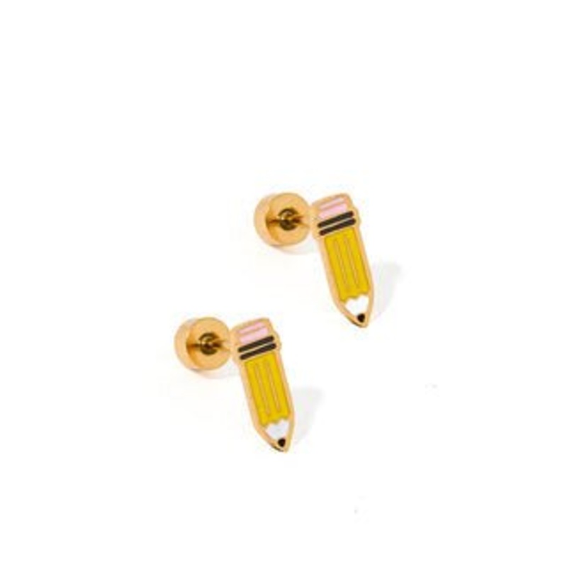 Screwback Stud Earrings – Pencil
