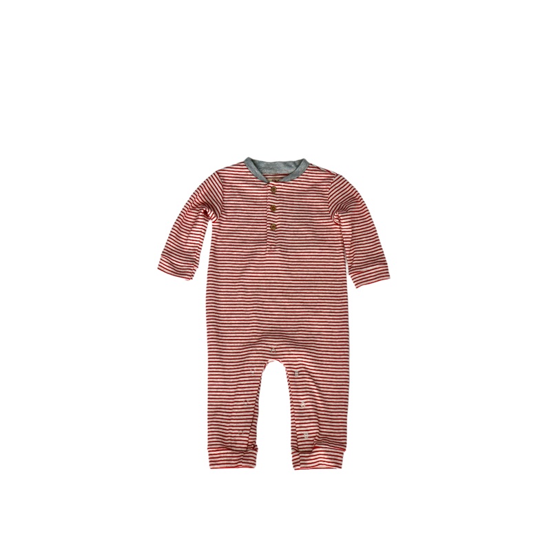 Boys’ Niota Henley Romper- By Me & Henry