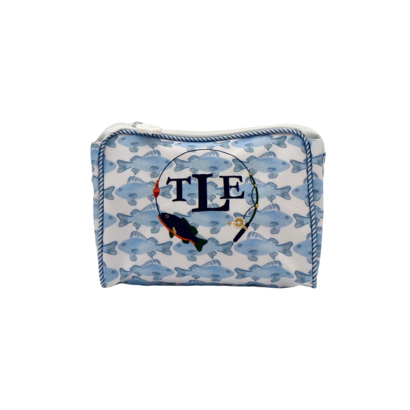Coated Fabric Fish Print Go Bag – Small