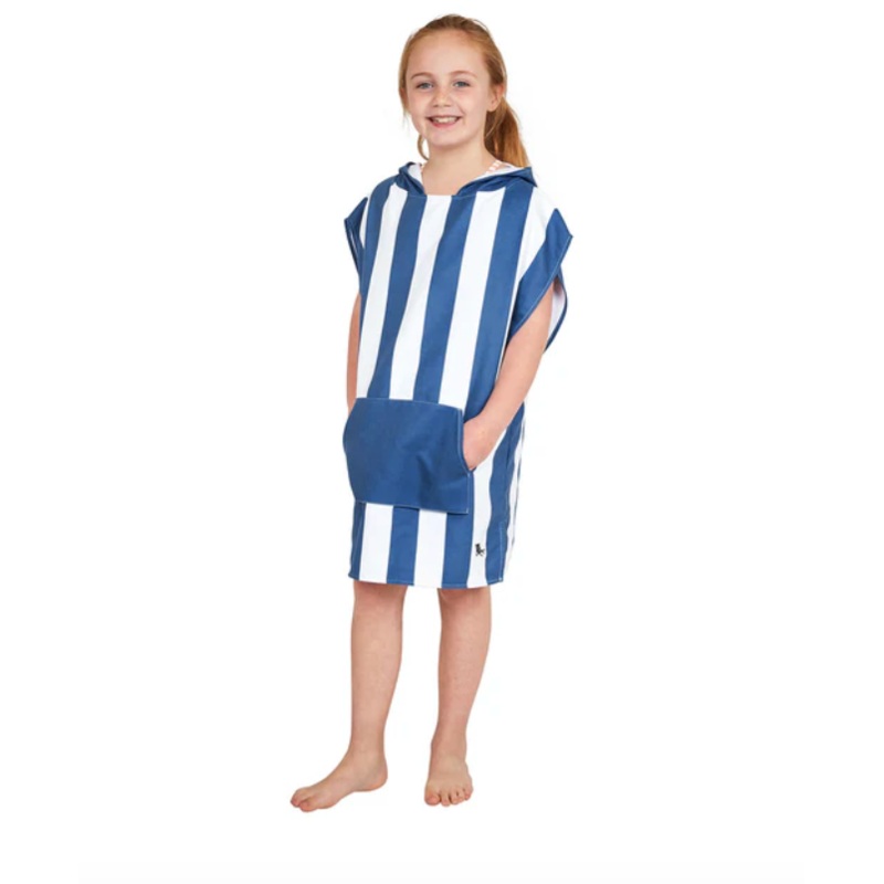 Dock and Bay Poncho Kids in Navy