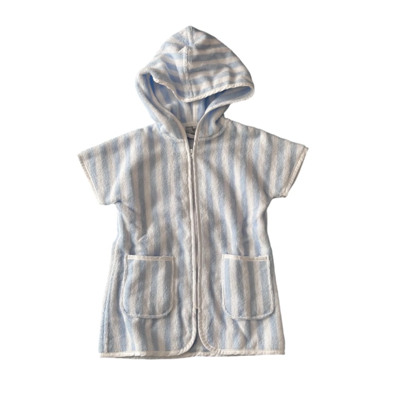 Weezie Terry Cover Up – Blue Stripe
