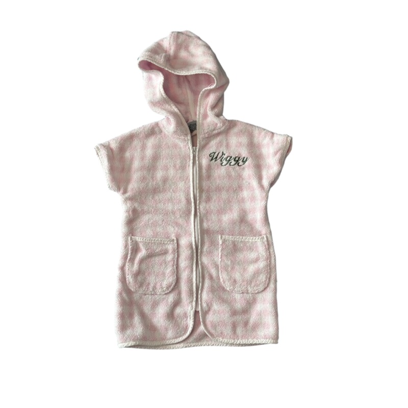 Weezie Terry Cover Up – Pink Gingham
