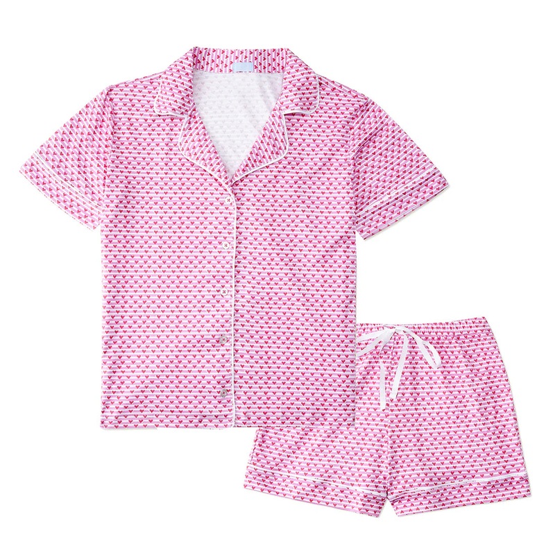 Women’s Pajamas Pink Heart Set