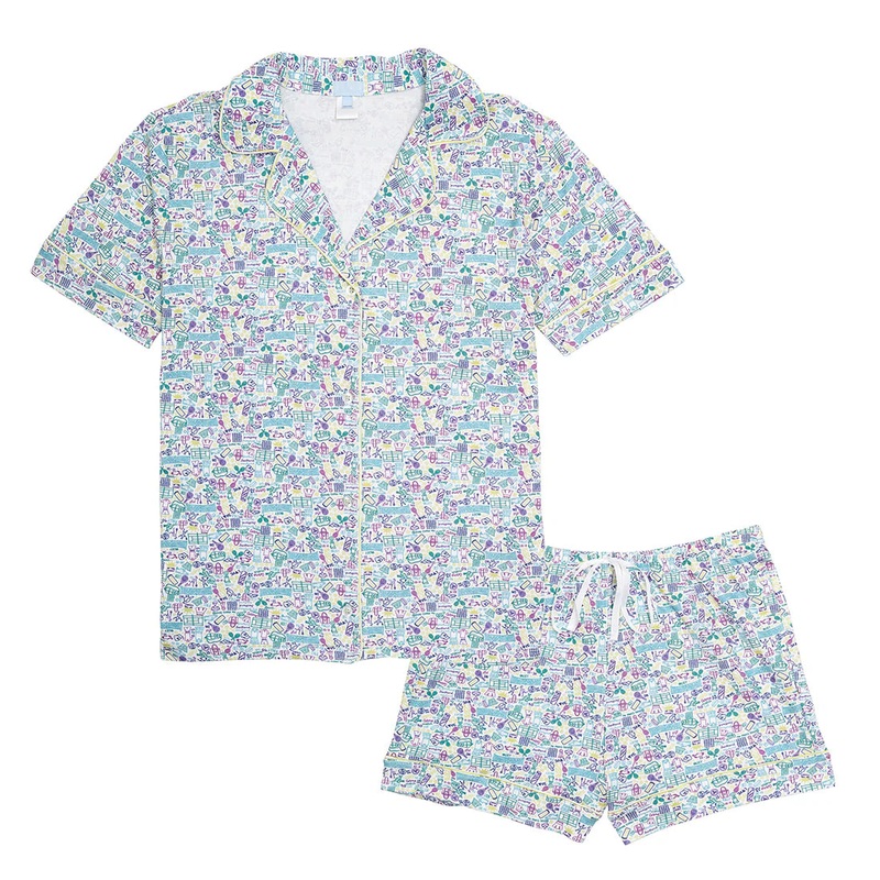 Women’s Tennis Print Pajama Set