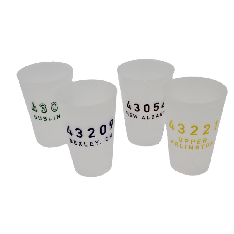 Zip Code Reusable Cups Sleeve of 10