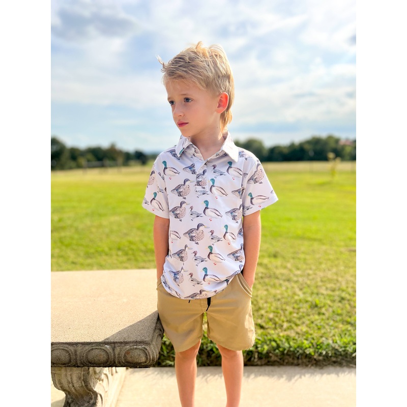 Boys shirt, mallard, hunting, boys clothing