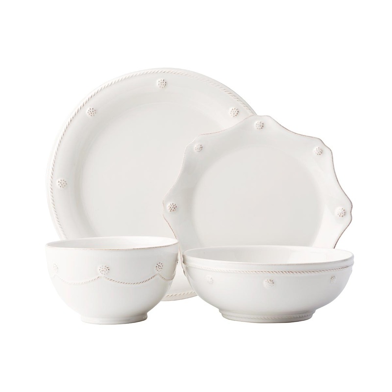 Juliska Berry & Thread Whitewash 4pc Place Setting