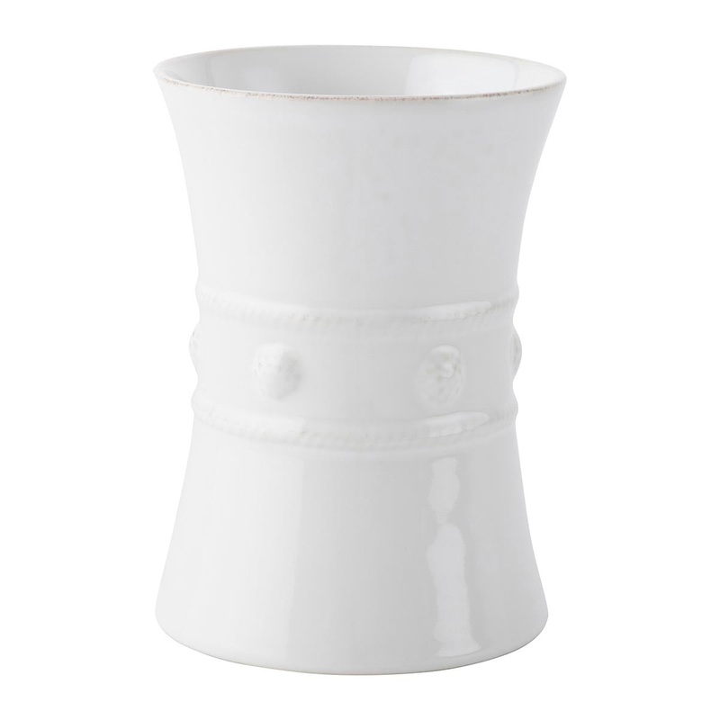 Juliska Berry & Thread Whitewash Utensil Crock/Wine Cooler